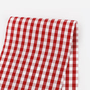 Crisp Gingham Cotton - Scarlet