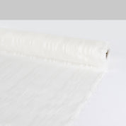 Twill Stripe Sheer Silk - White