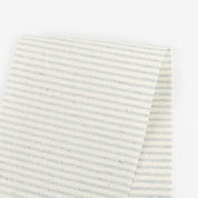 Upcycled Fine Striped Chambray – Ecru/Blue