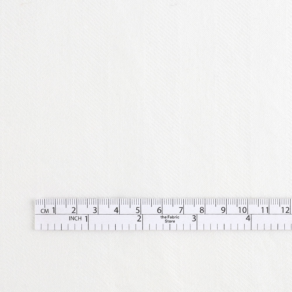 Tumbled Herringbone Cotton - Ivory