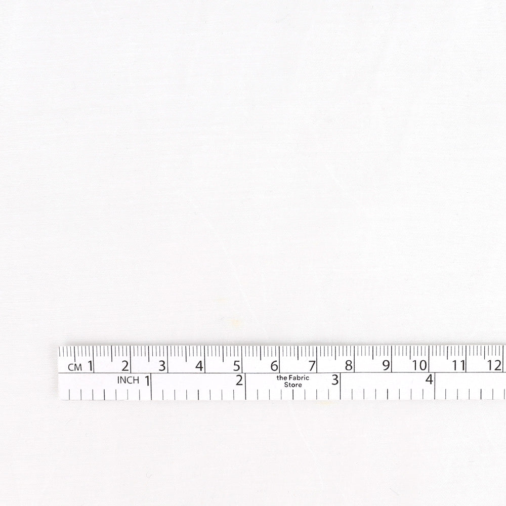 Sheer Bouncy Cotton / Poly - White