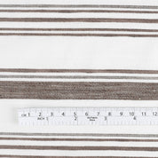Woven Stripe Cotton / Linen - Portobello