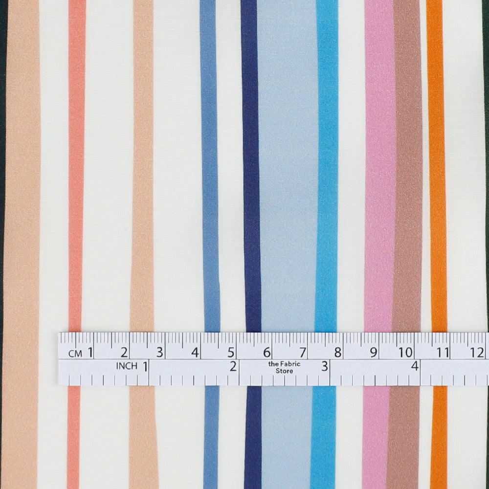 Wobble Stripe Cotton Poplin - Summer