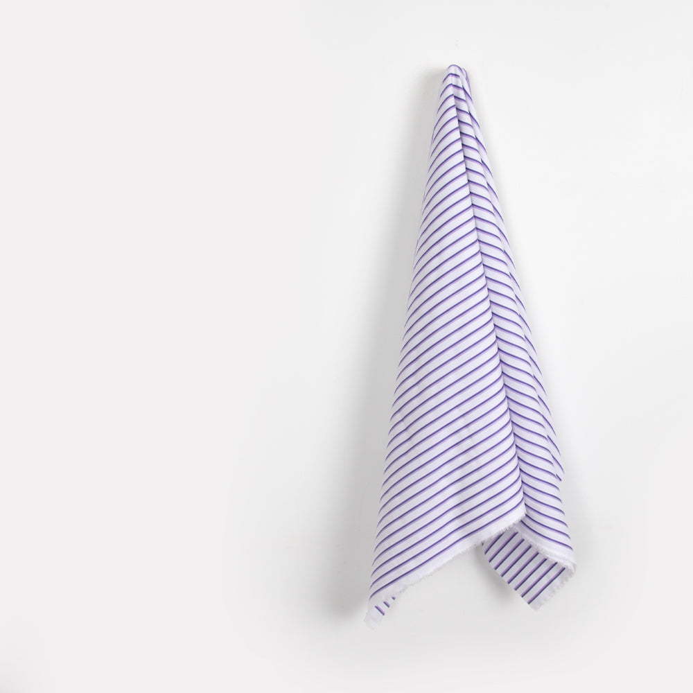 Woven Shadow Stripe Cotton - Allium