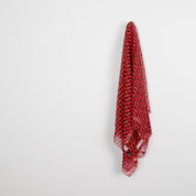 Zig Zag Stripe Silk Georgette - Hot Pink