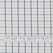 Tattersall Grid Check Cotton - Blue
