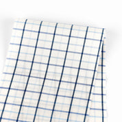 Tattersall Grid Check Cotton - Blue