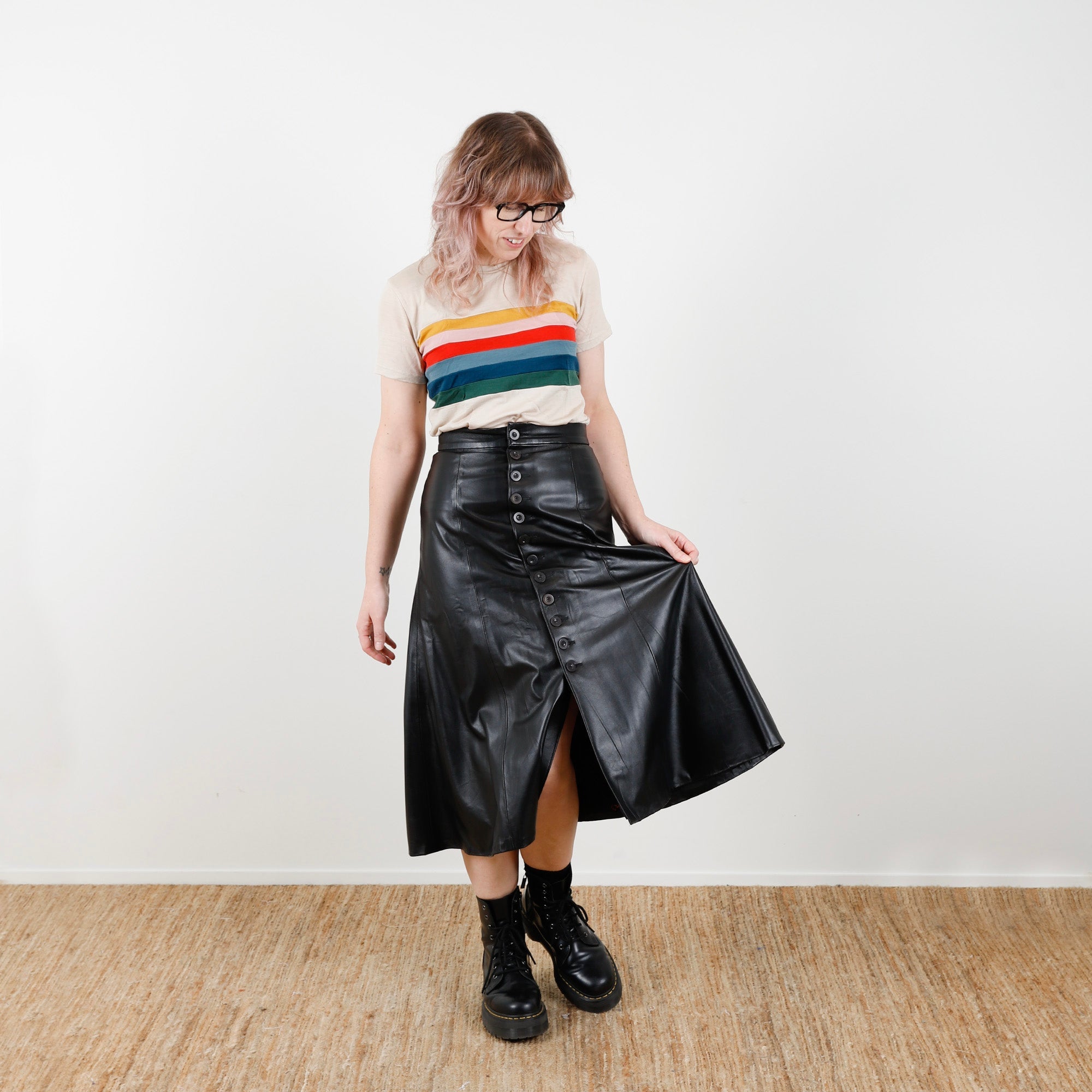 Staff Made - Genevieve's Leather Skirt