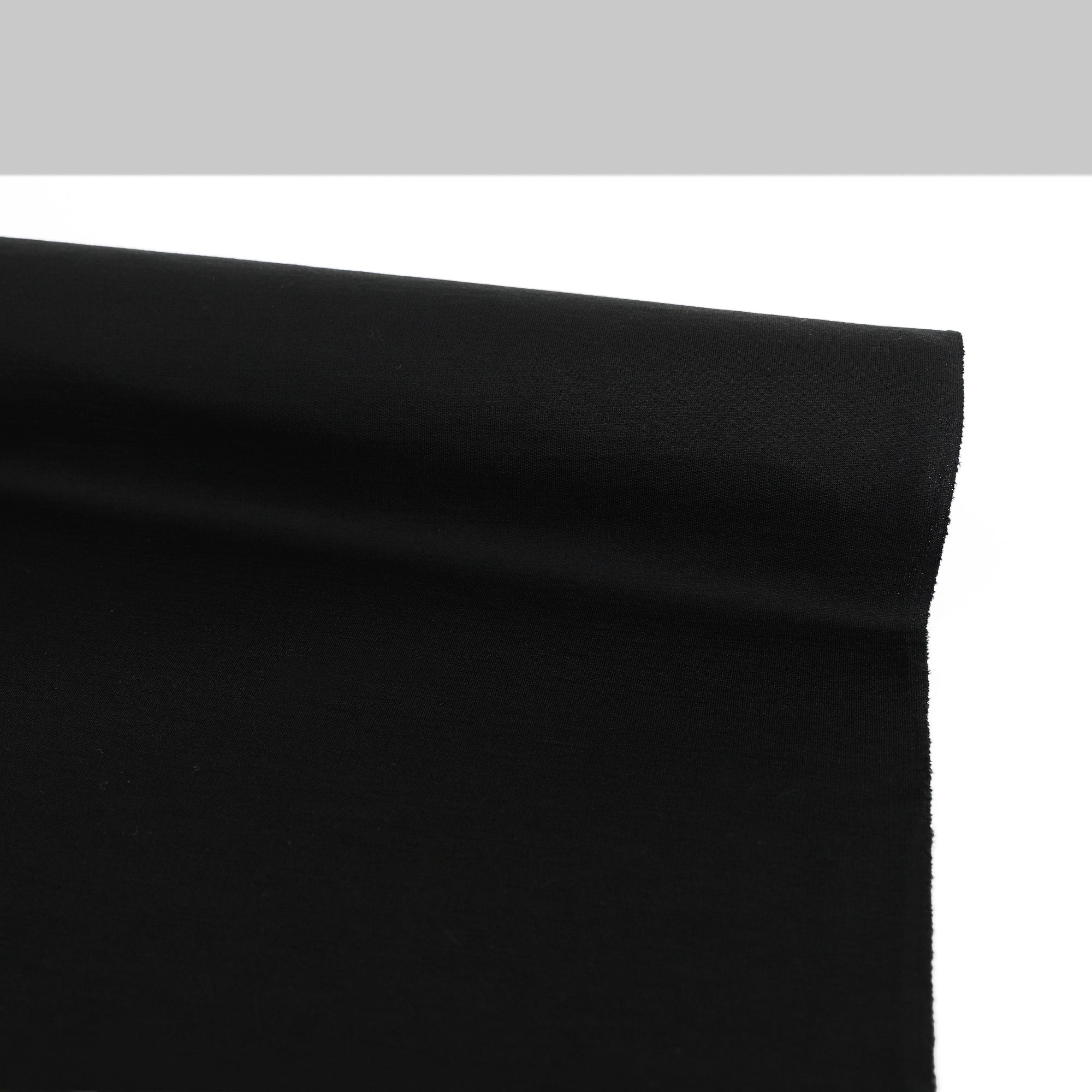 Pure Merino Sweatshirting - Black