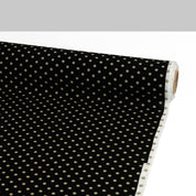 Polka Dot Silk Cotton Voile - Vintage Black