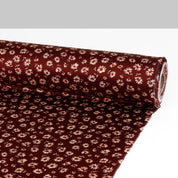 Vintage Daisy Silk Satin - Ruby