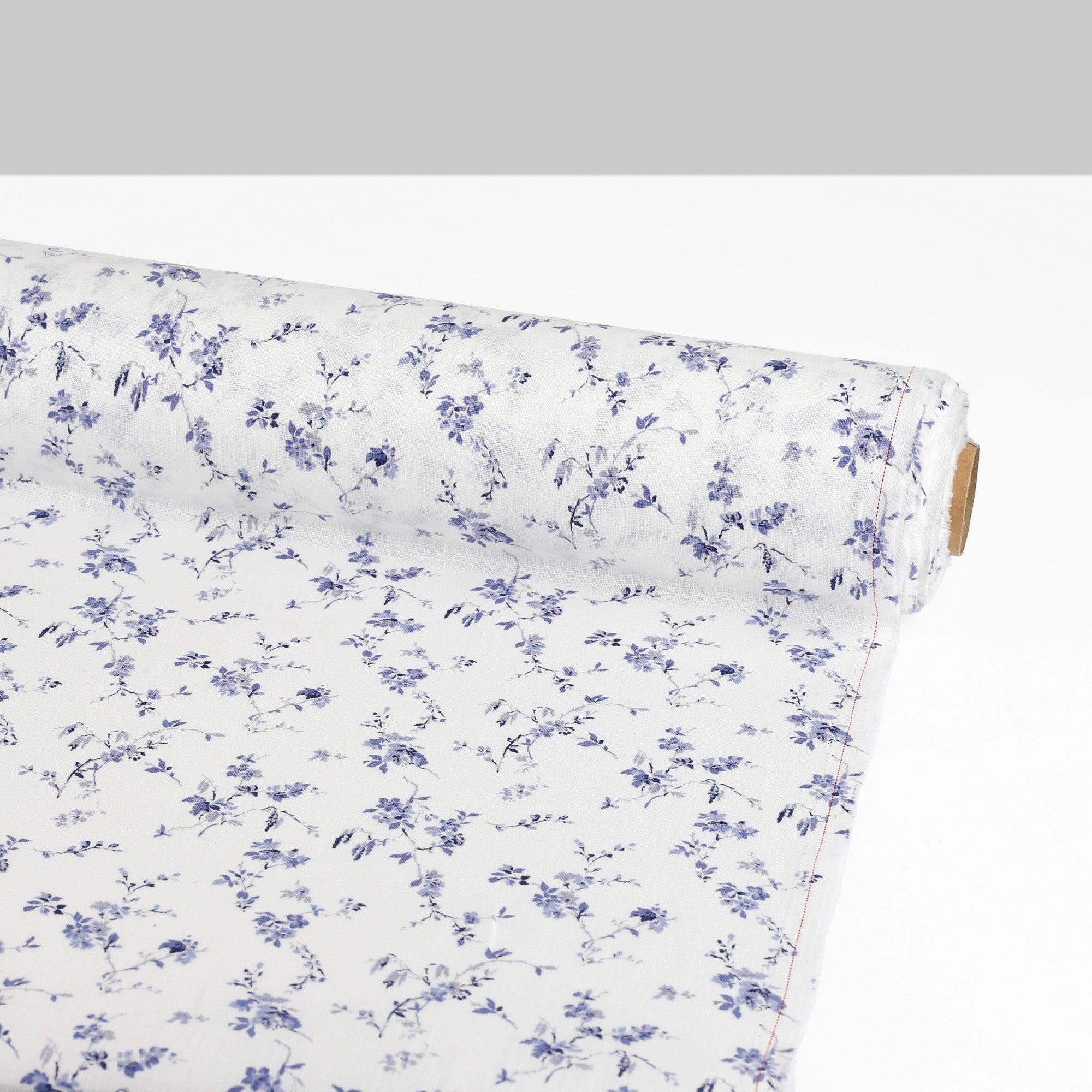 Wisteria Mandevilla Linen - Blue