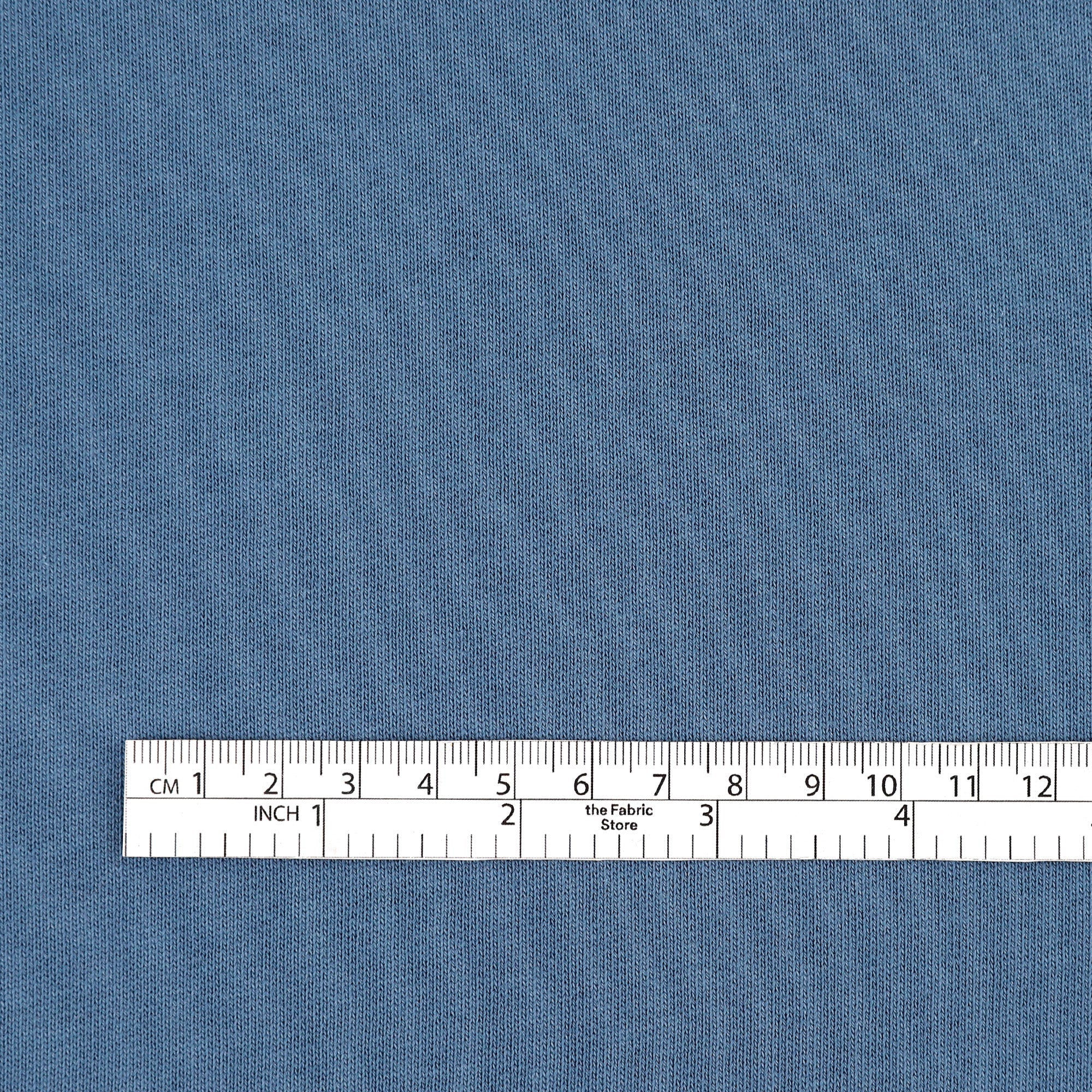 Wide Organic Cotton Sweatshirting - River