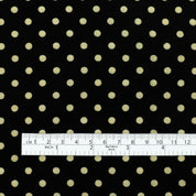 Polka Dot Silk Cotton Voile - Vintage Black