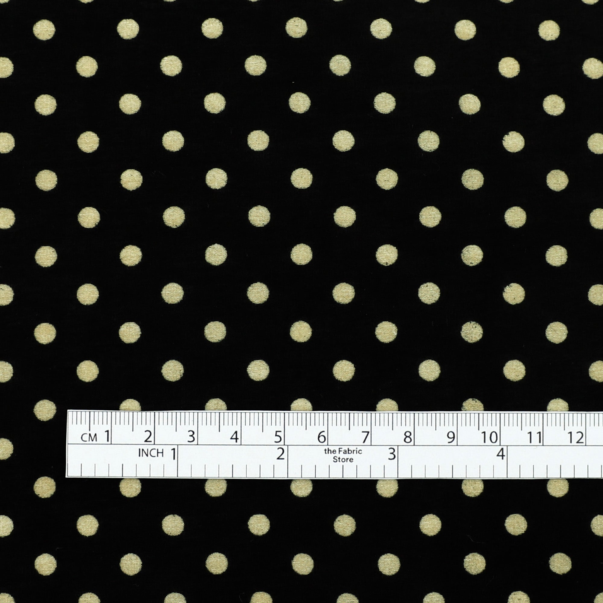 Polka Dot Silk Cotton Voile - Vintage Black
