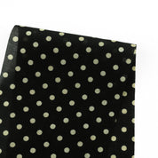 Polka Dot Silk Cotton Voile - Vintage Black