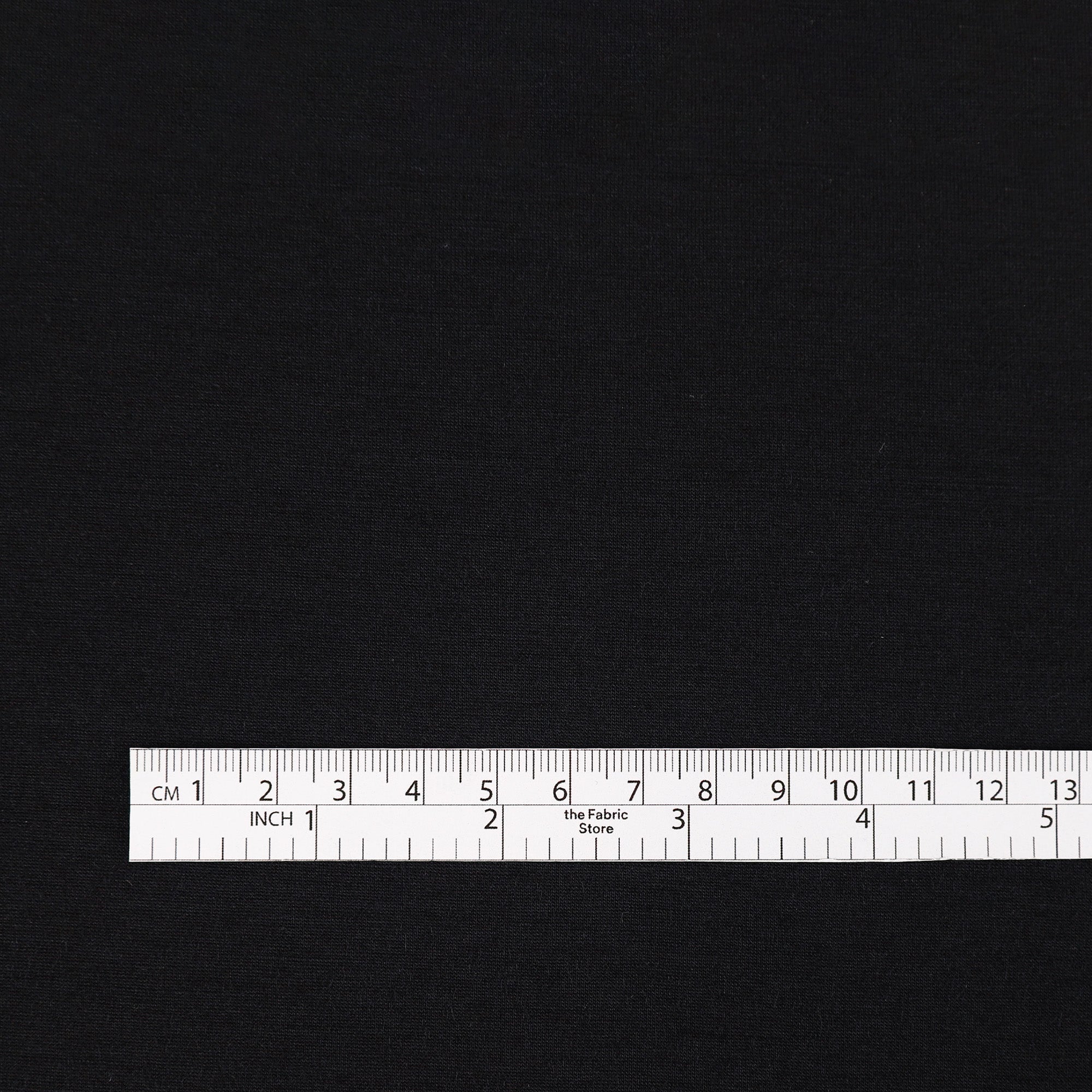 Pure Merino Interlock - Black (Pieces)