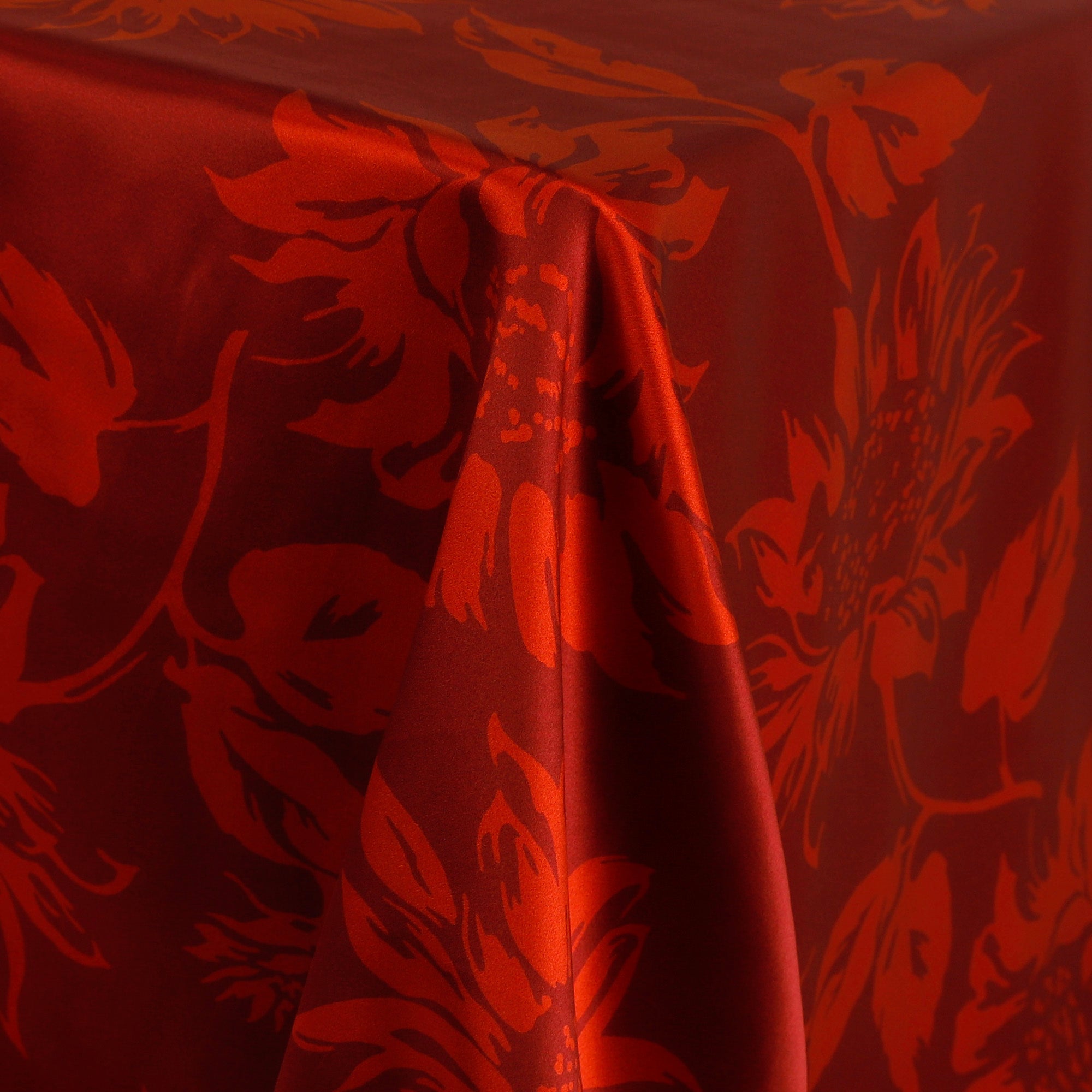 Sunflower Silk Satin - Crimson