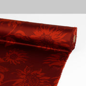 Sunflower Silk Satin - Crimson