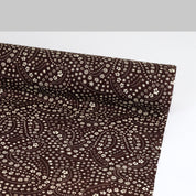 Bandana Floral Silk Cotton Voile - Coffee