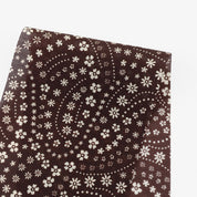 Bandana Floral Silk Cotton Voile - Coffee