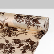 Birch Leaves Silk Satin - Umber