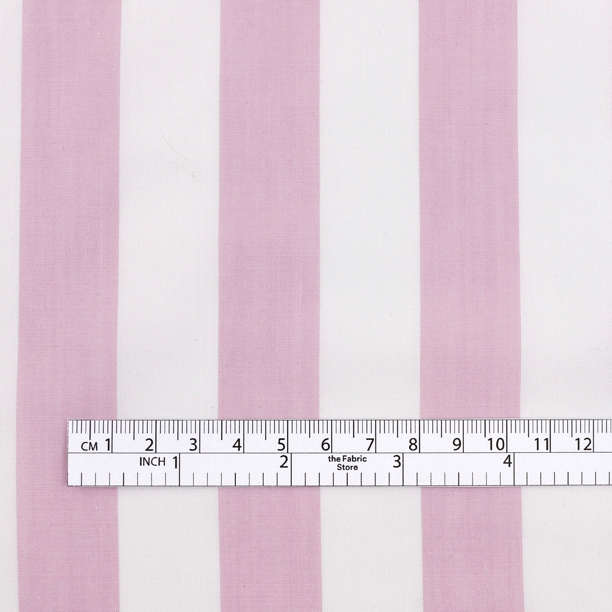 Bold Stripe Cotton - Foxglove