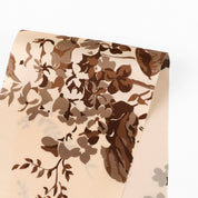 Birch Leaves Silk Satin - Umber