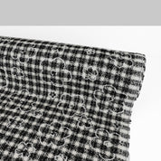 Mod Flower Tweed - Black/White