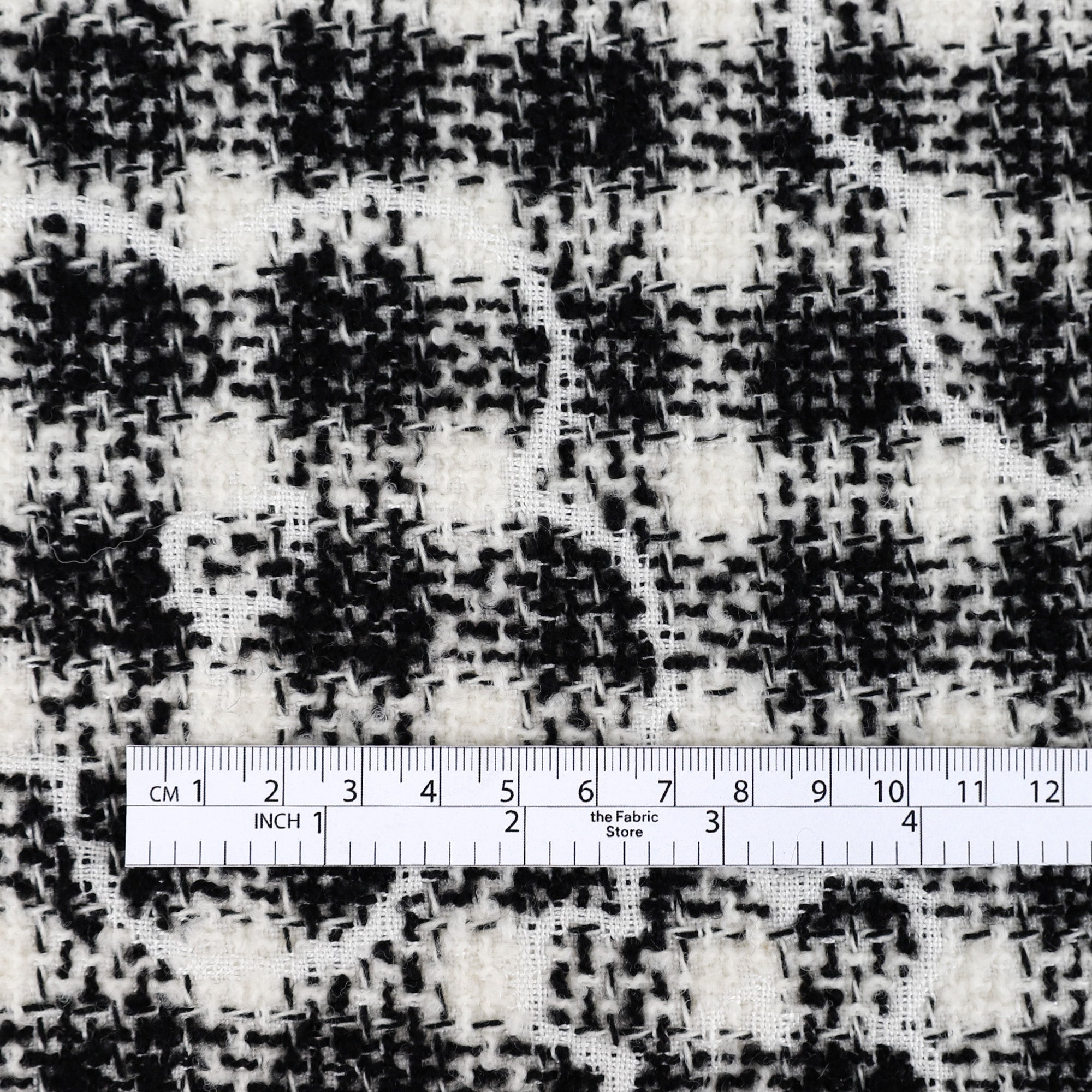 Mod Flower Tweed - Black/White