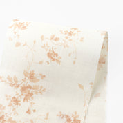 Flirty Floral Linen - Soft Peach