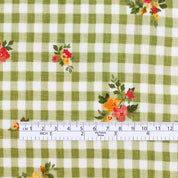 Picnic Posy Linen - Green Mix
