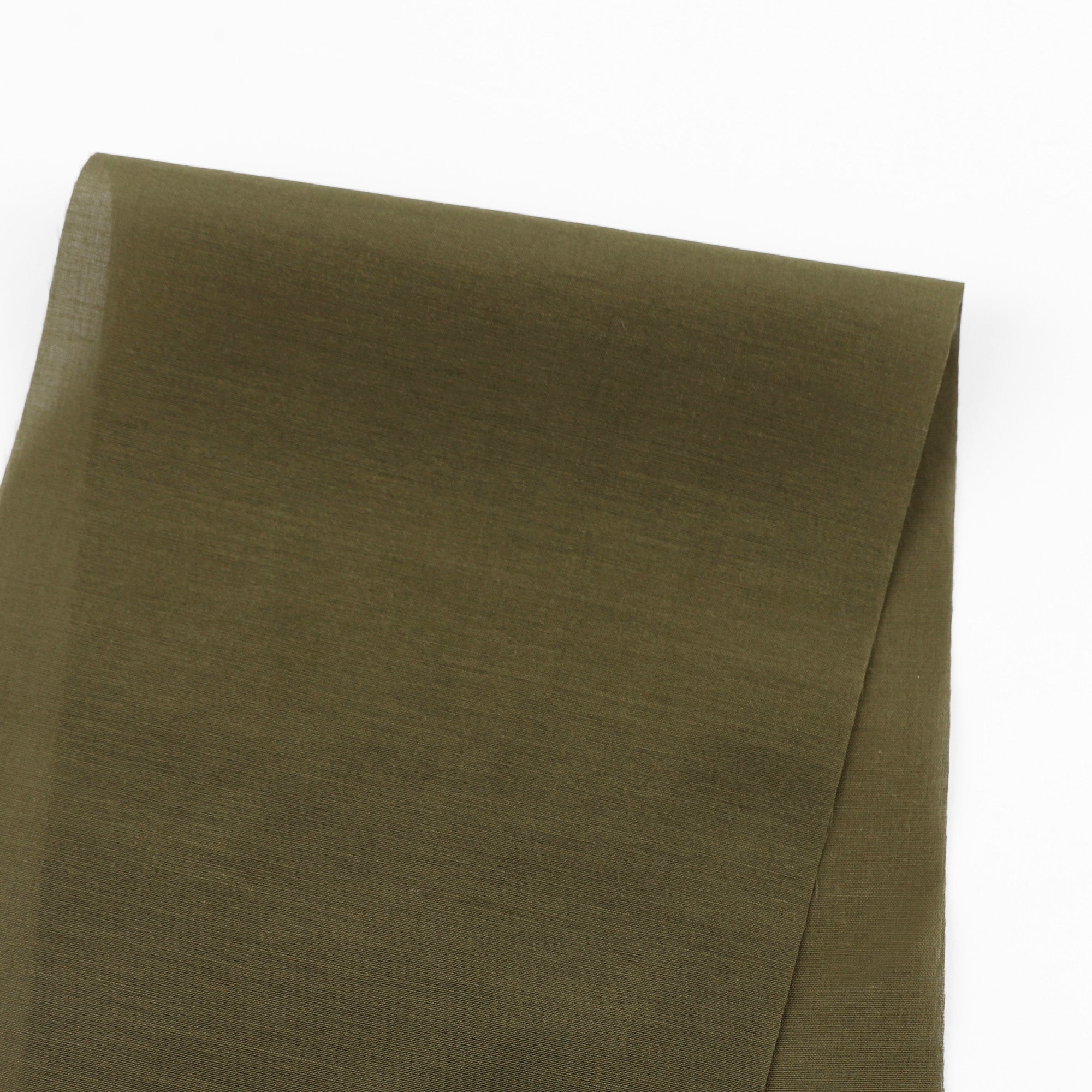 Silk Cotton Voile - Moss