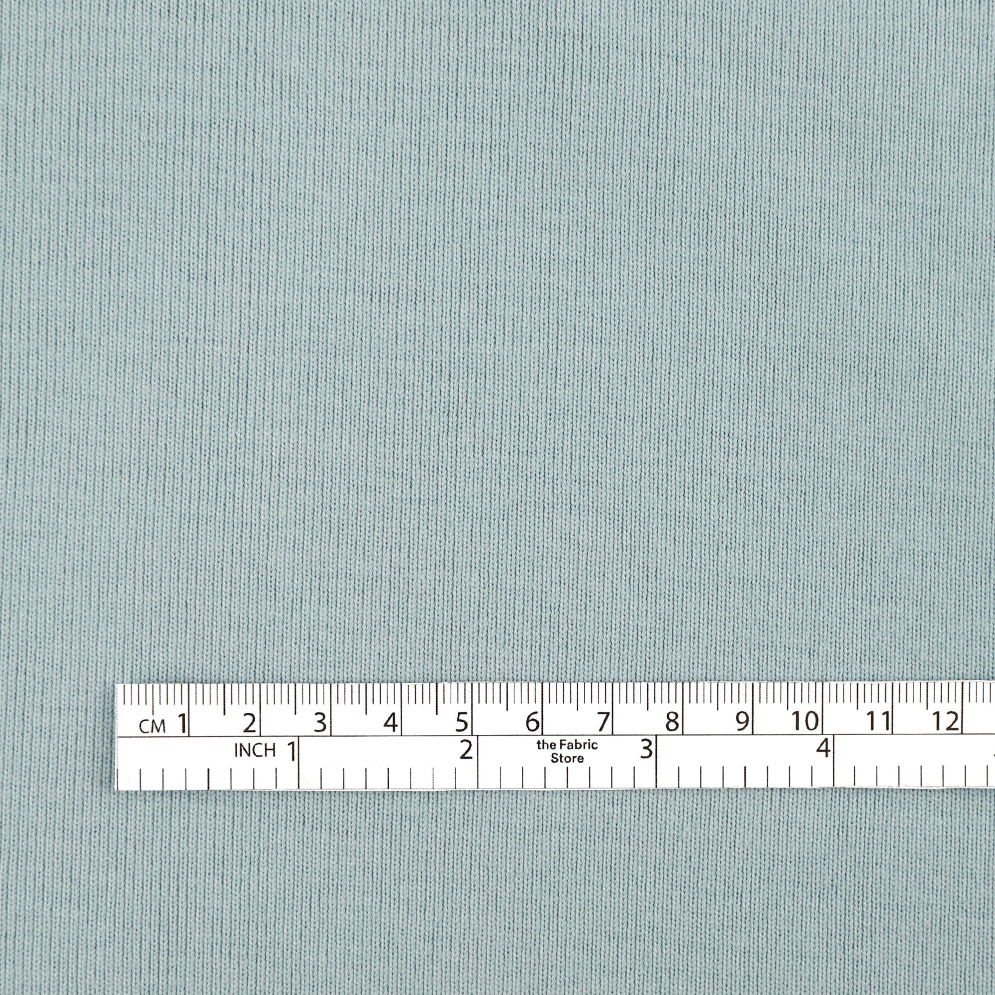 Wide Organic Cotton Rib - Duck Egg