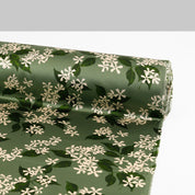 Star Jasmine Floral Silk Satin - Sage