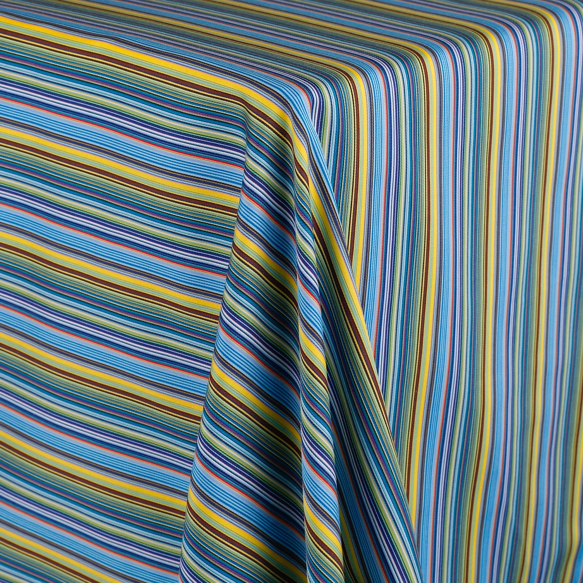 Multi Stripe Stretch Cotton Sateen - Day
