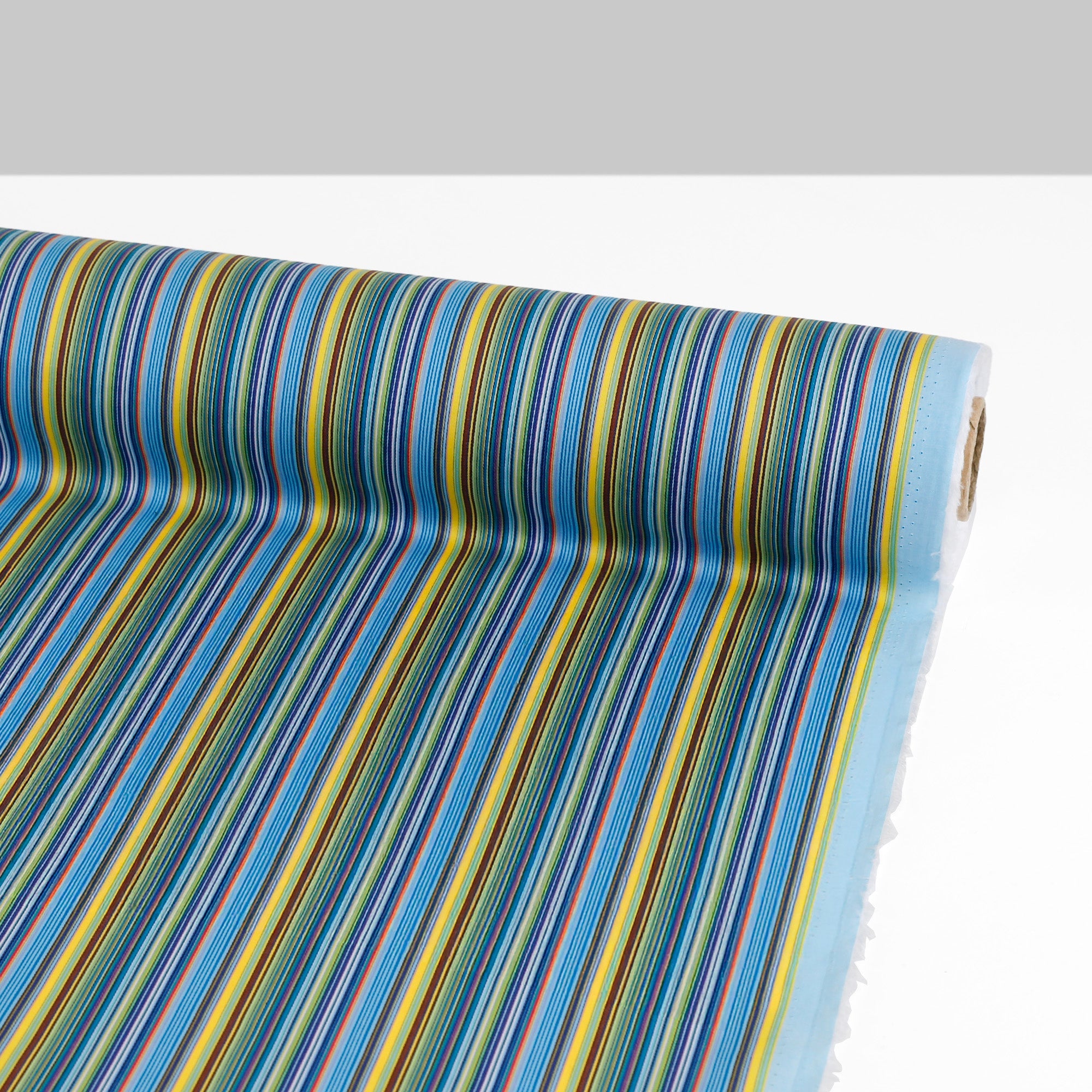 Multi Stripe Stretch Cotton Sateen - Day