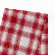 Cotton/Poly Check - Ruby Red