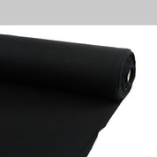 Heavyweight Stretch ZQ Merino 2x1 Rib - Black