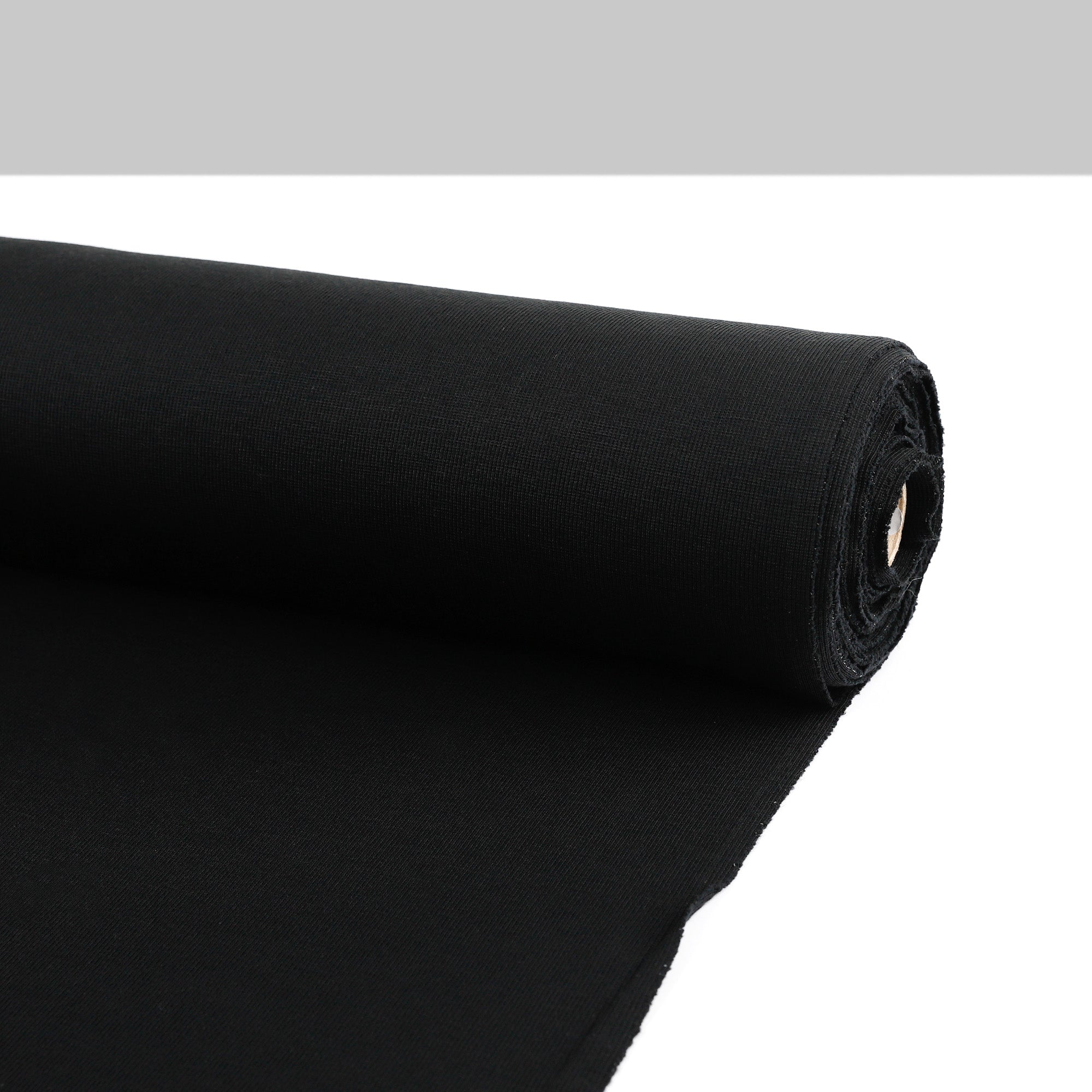 Heavyweight Stretch ZQ Merino 2x1 Rib - Black