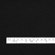 Heavyweight Stretch ZQ Merino 2x1 Rib - Black