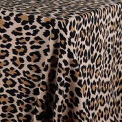 Leopard Cotton Blend Ponte - Brown/Black