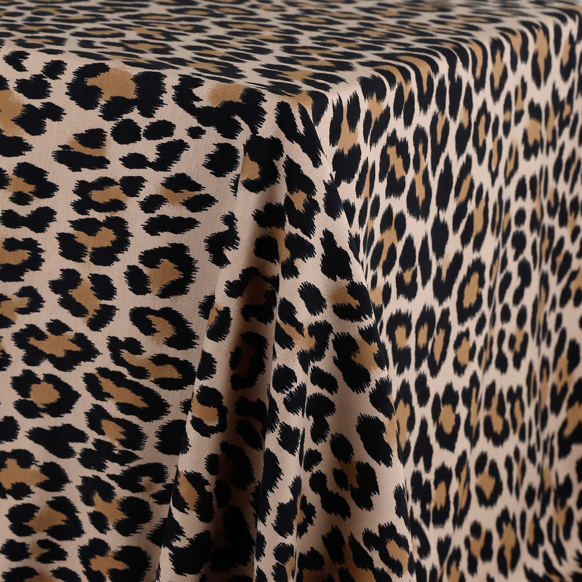 Leopard Cotton Blend Ponte - Brown/Black