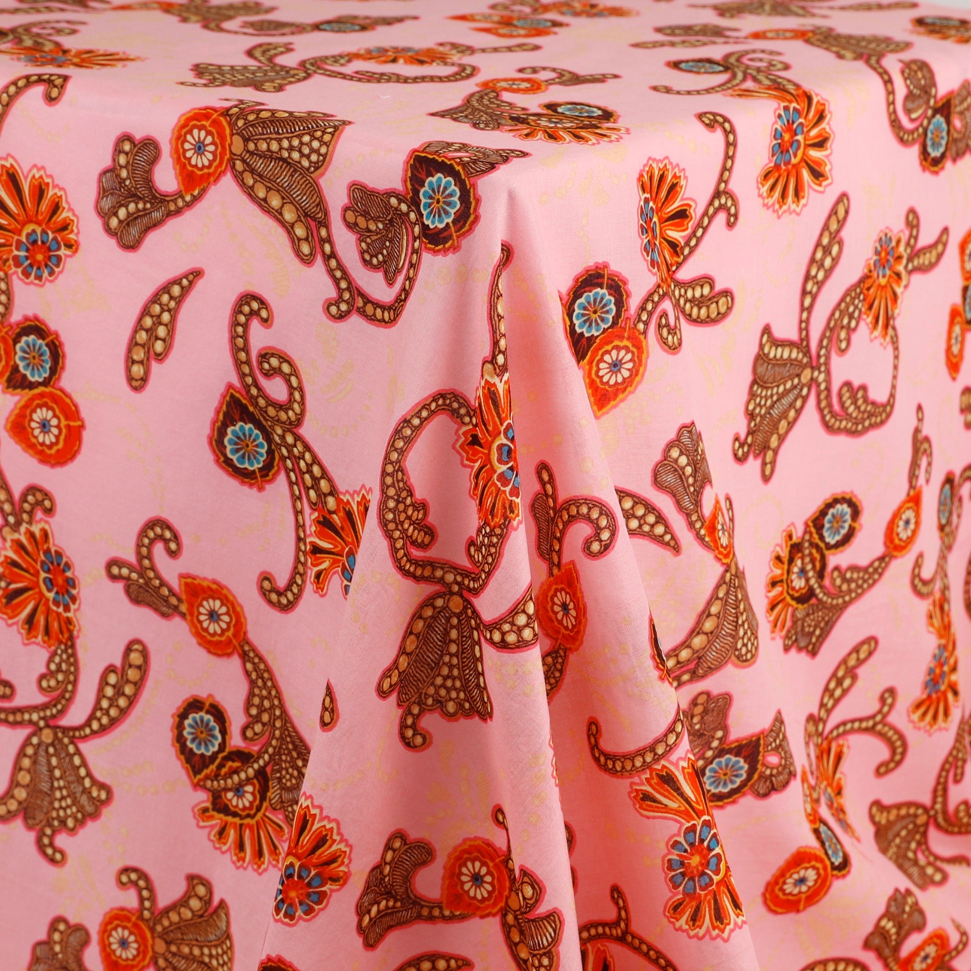 Paisley Cotton Voile - Bubblegum