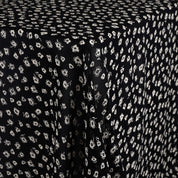 Scribble Blooms Viscose Georgette - Black