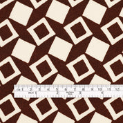 Viscose Crepe - Cocoa Mosaic