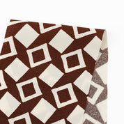 Viscose Crepe - Cocoa Mosaic