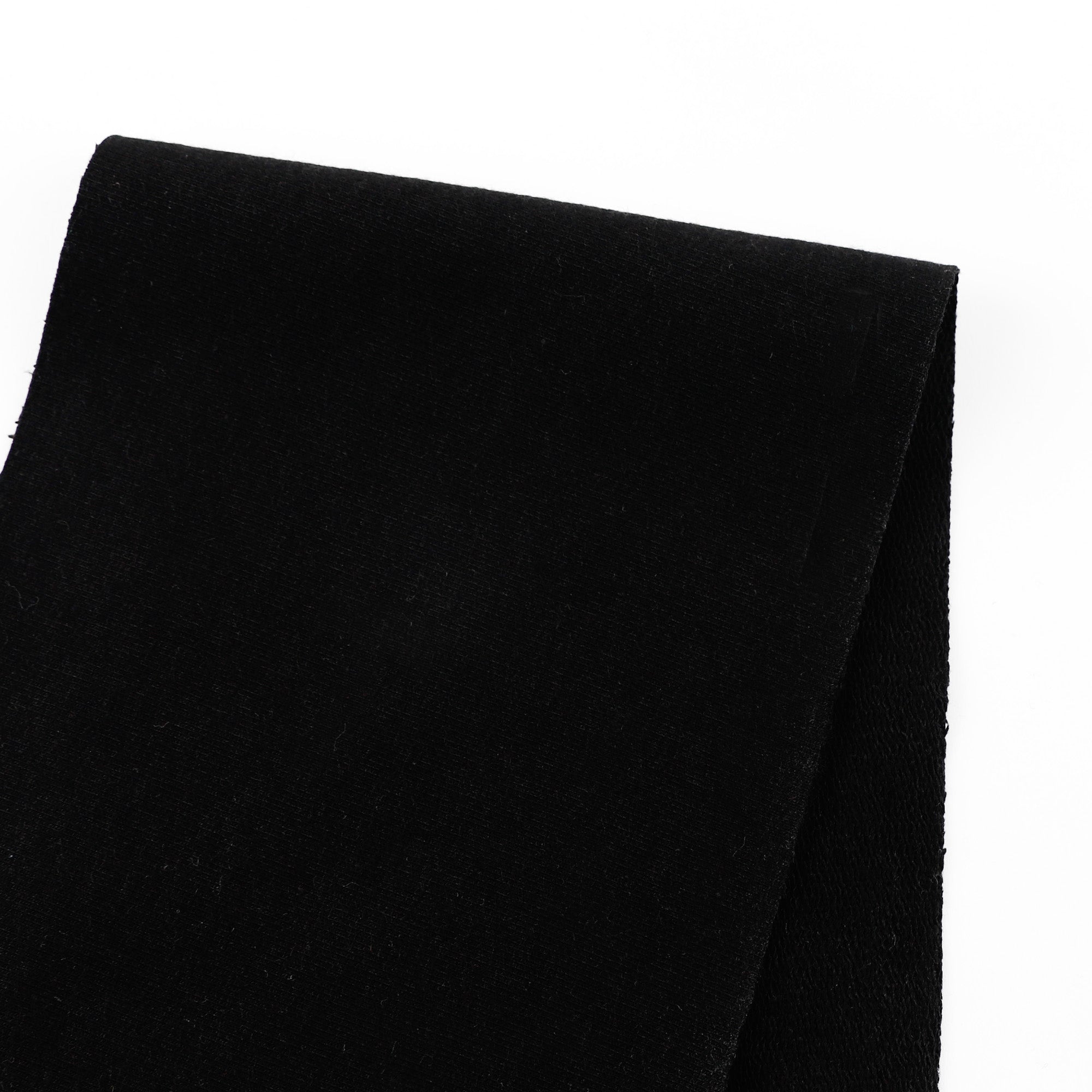 Bamboo Cotton Sweatshirting - Black