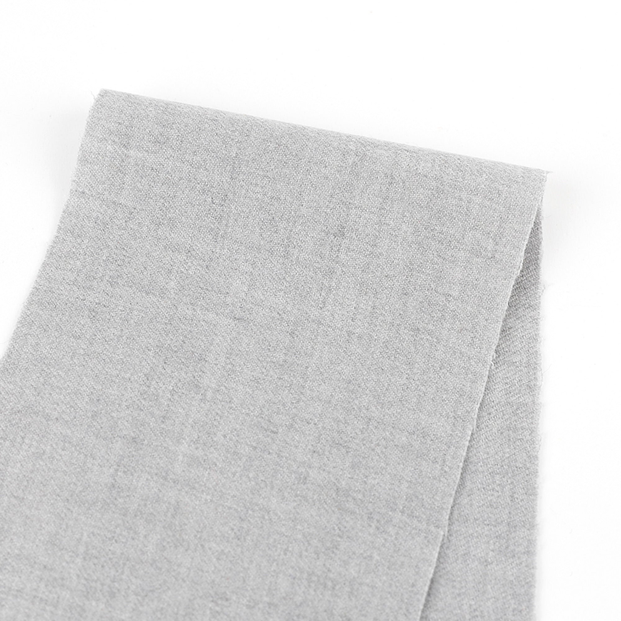 Brushed Wool Blend - Soft Grey