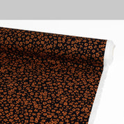Night Floral Cotton - Dark Navy / Rust